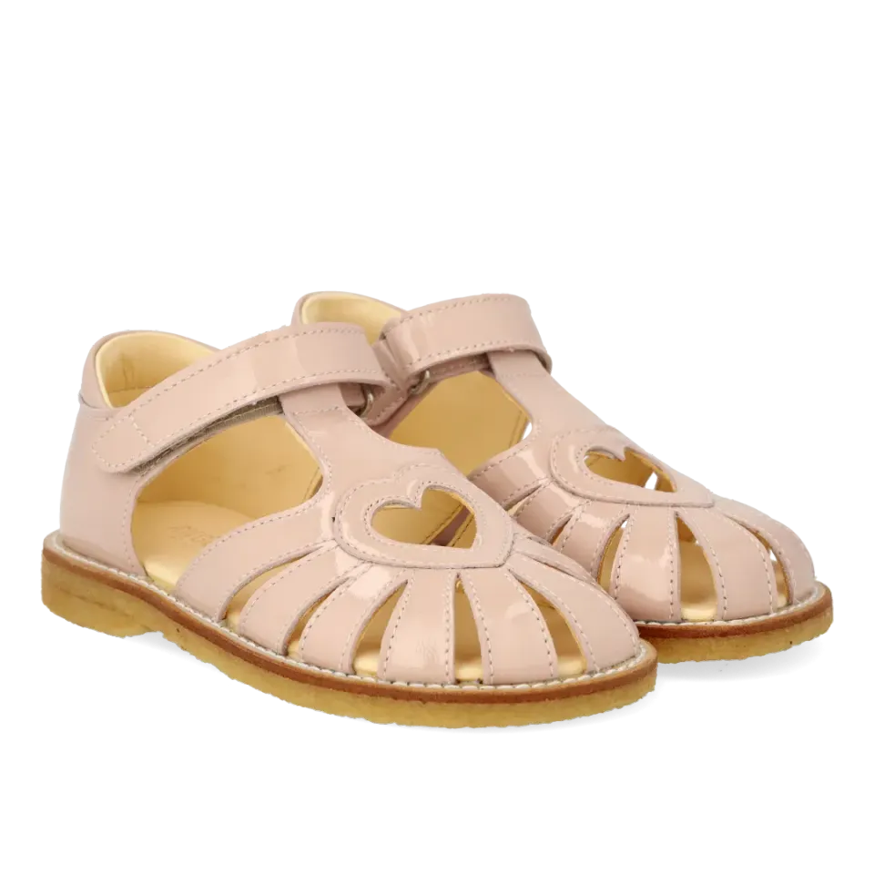 Angulus hjertesandal velcro lukket tå børn