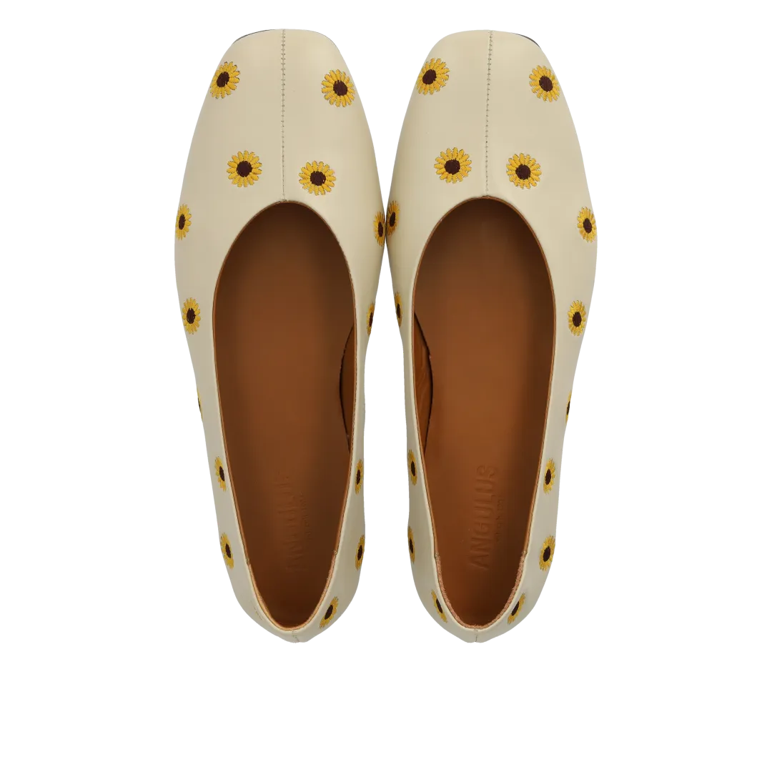 Angulus Ballerina solsikke dame ballerina læder