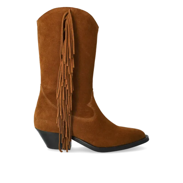 Angulus Cowboystøvle støvle frynser 4 cm hæl