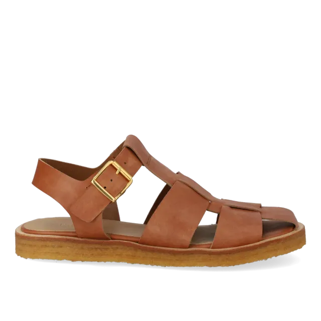 Angulus Remsandal fisherman sandal guldspænde