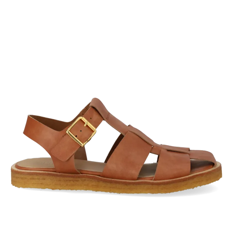 Angulus Remsandal fisherman sandal guldspænde