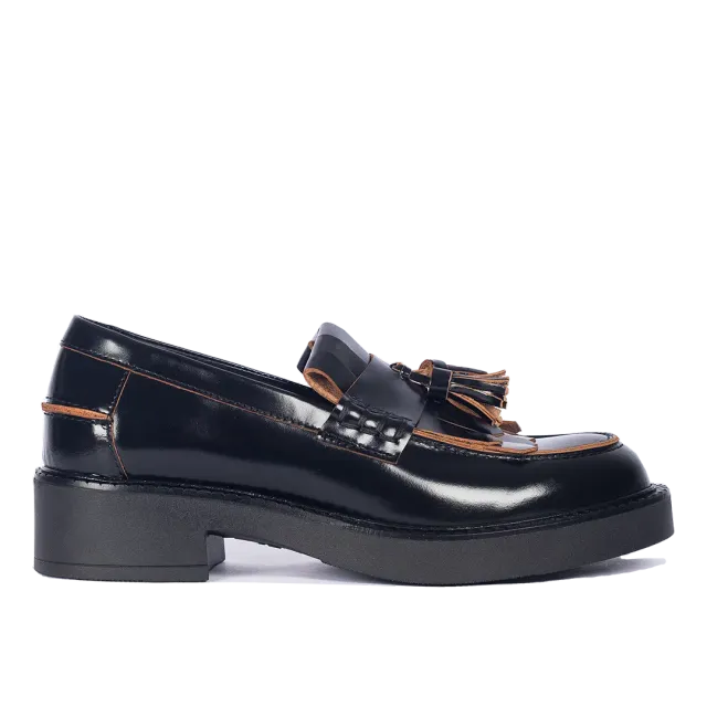 Angulus Chunky Penny loafer frynser kvast