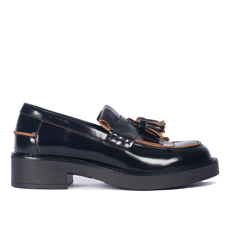 Angulus Chunky Penny loafer frynser kvast