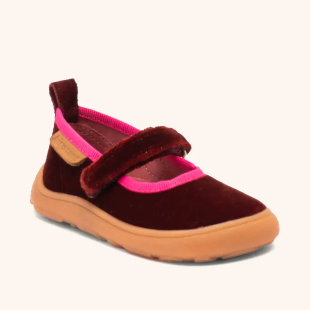 Bisgaard Barefoot Ballet hjemmesko bordeaux bred