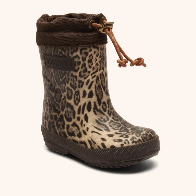 Bisgaard Thermo termogummistøvle leopard brun