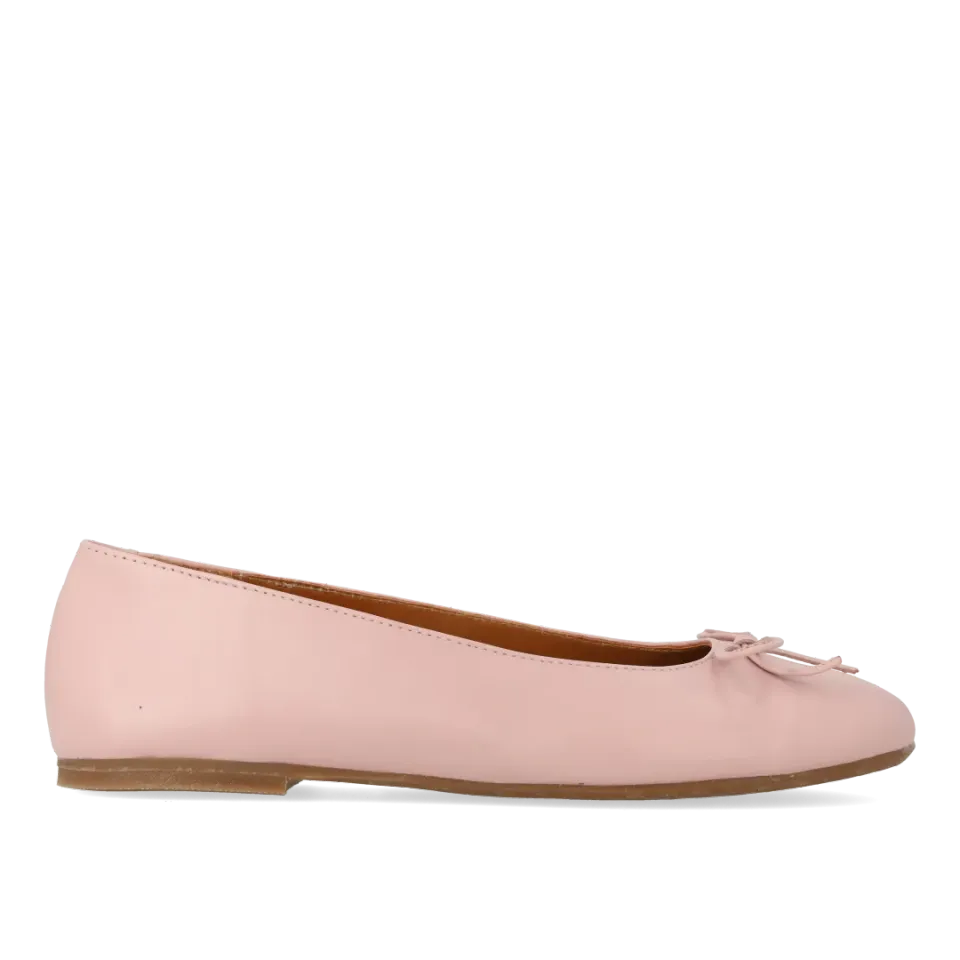 Angulus Ballerina med sløjfedetalje ballerinasko læder