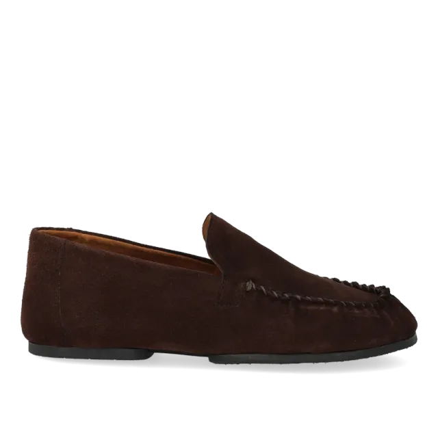 Angulus ultra blød mokkasin skindsko sort sål