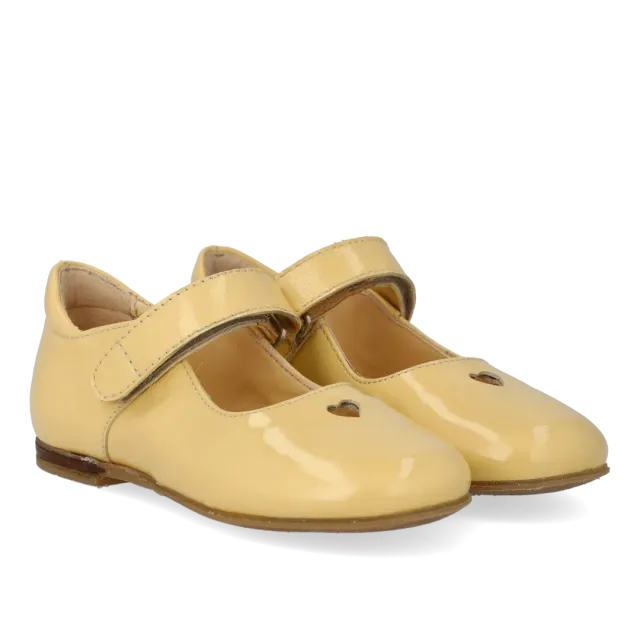Angulus Ballerina hjertemotiv ballerinasko velcro