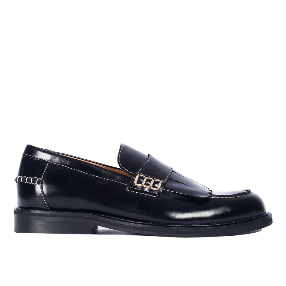 Angulus Penny loafer frynser kontraststikning dame