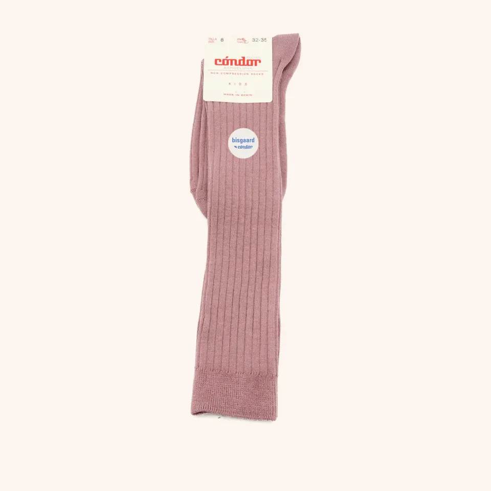 Bisgaard x Cóndor knæstrømper iris – rib bomuld