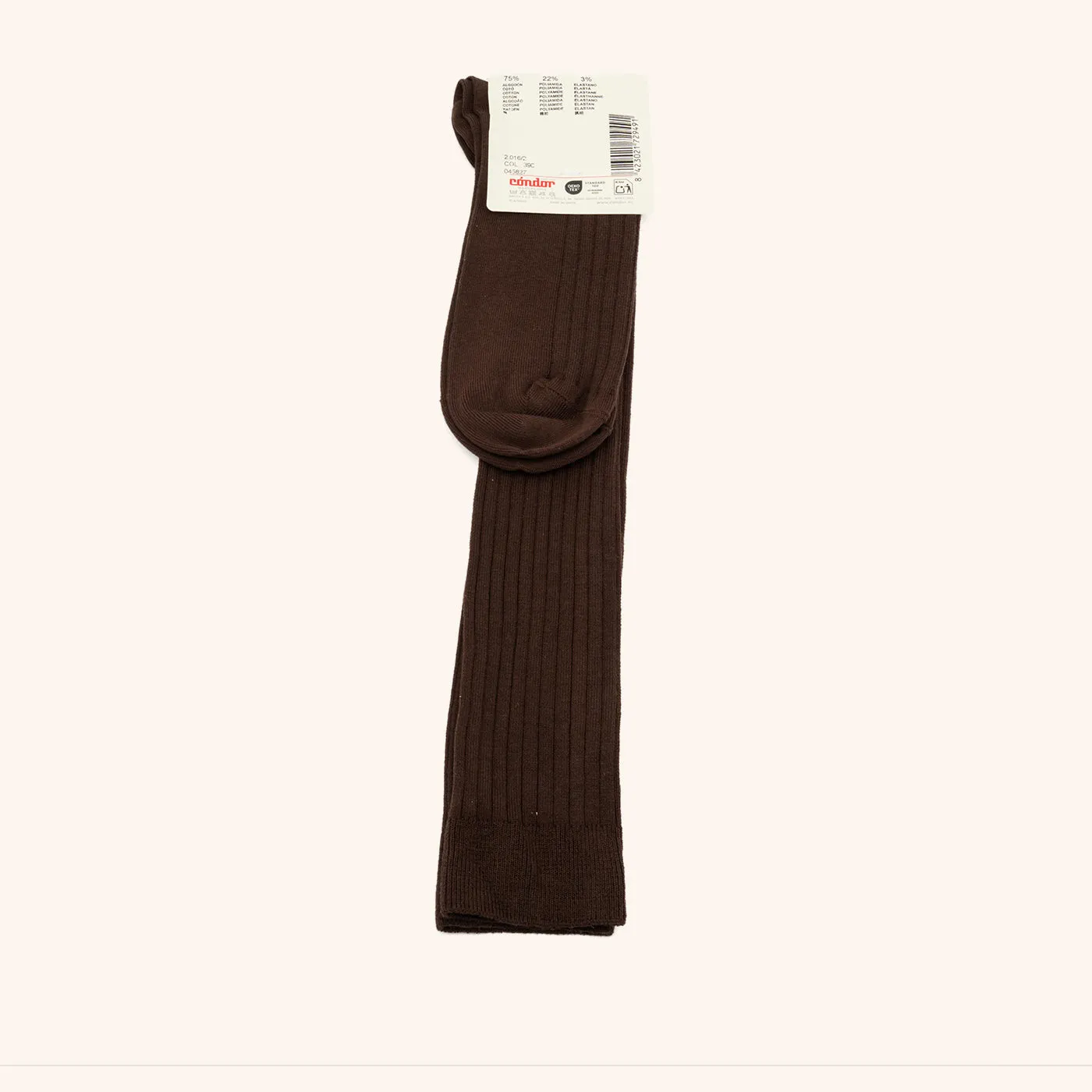 Bisgaard x Cóndor knæstrømper brown bomuld